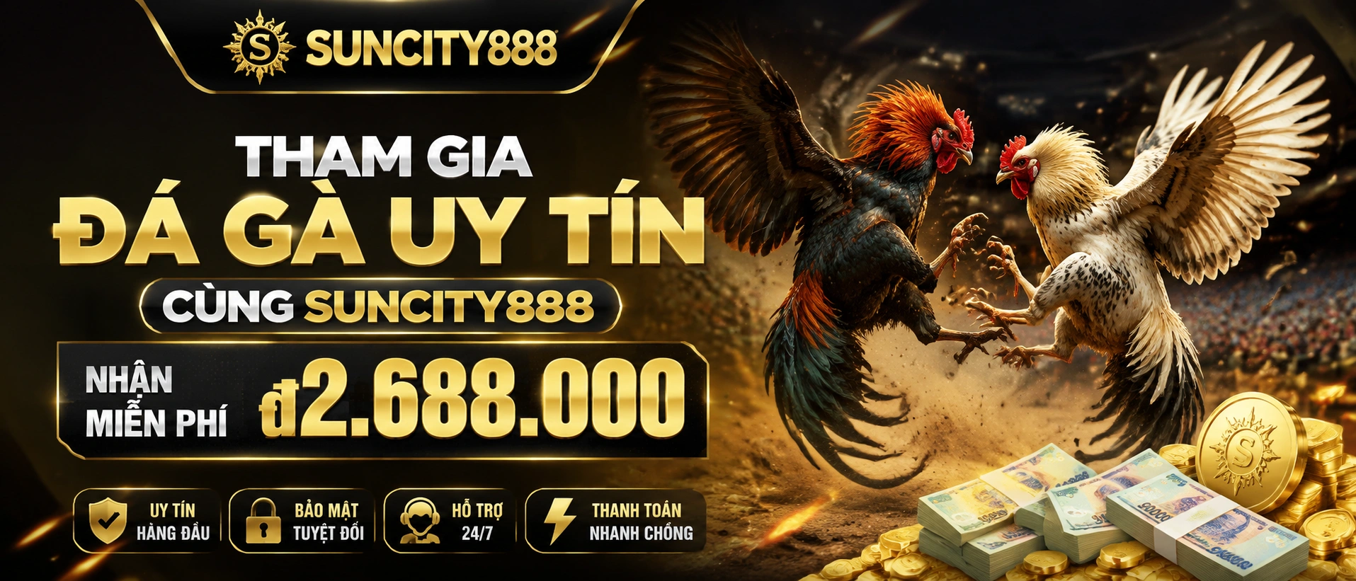 Đá Gà Trực Tiếp trên giao diện suncity888.com.vc