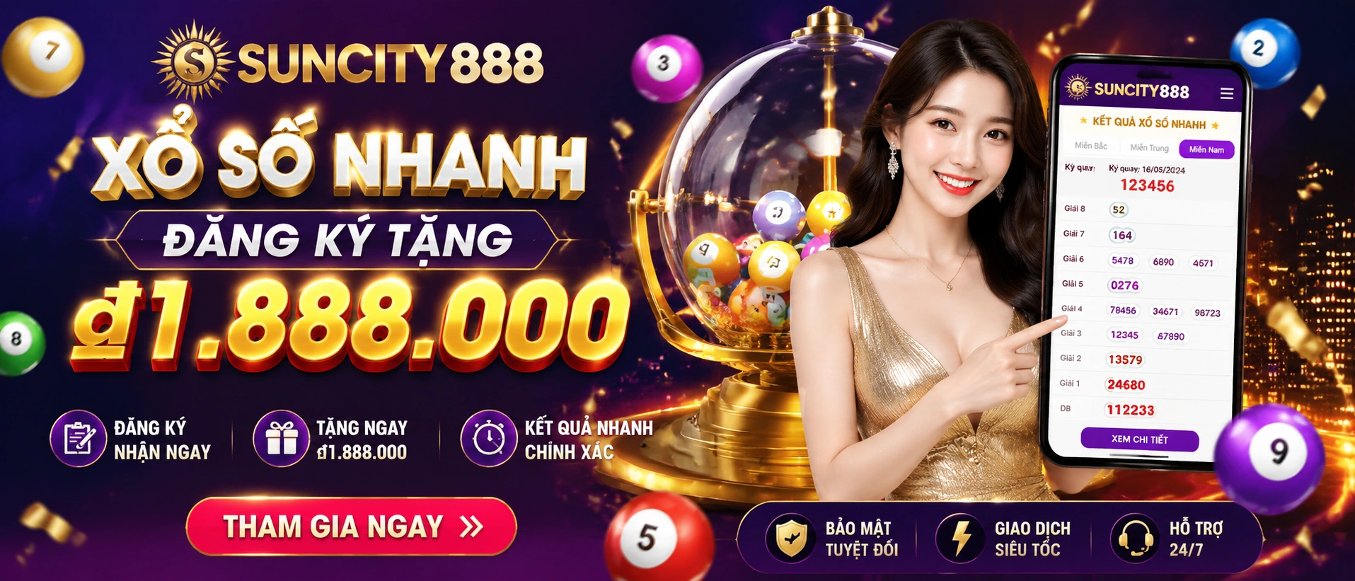 Thống kê và tra cứu xổ số SUNCITY888