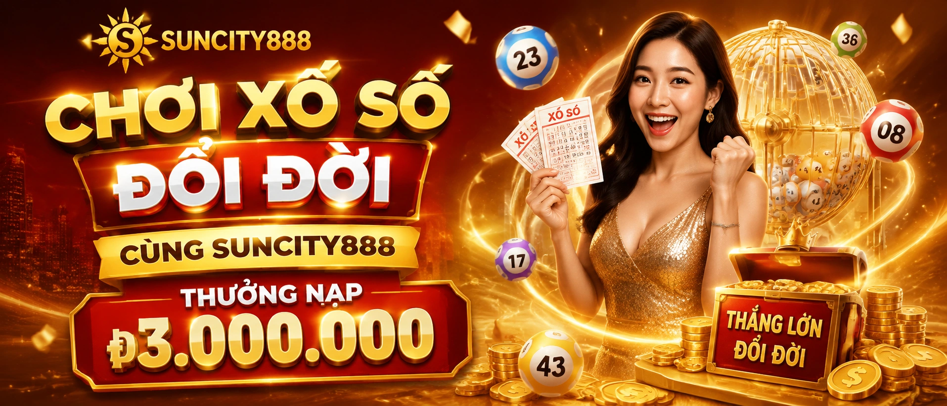 Xổ Số trên thiết bị di động SUNCITY888